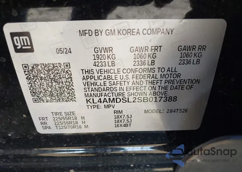 2025 Buick Encore Gx Sport Touring Fwd from USA, damaged, VIN KL4AMDSL2SB017388